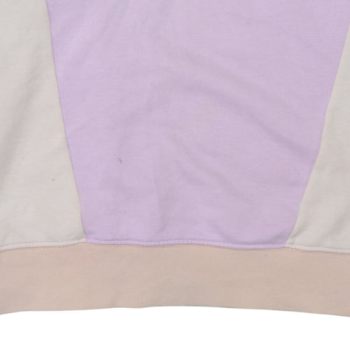 Nike Women’s Lilac & Beige 1/4 Zip Loose Fit Sweatshirt M