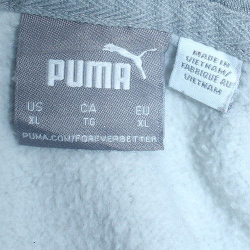 Puma Men's Grey XL Pullover Hoodie Fleece Sweatshirt