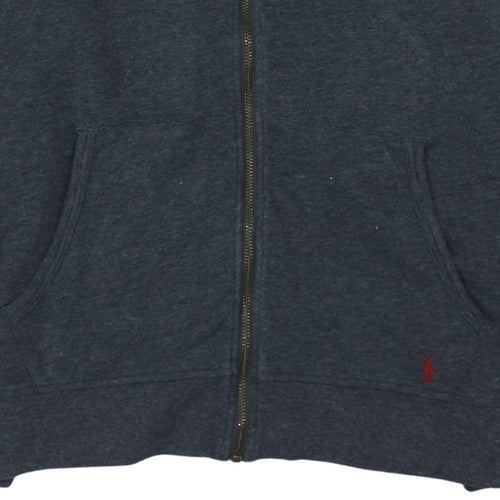 Polo Ralph Lauren Men's Blue Full Zip Hoodie Size L
