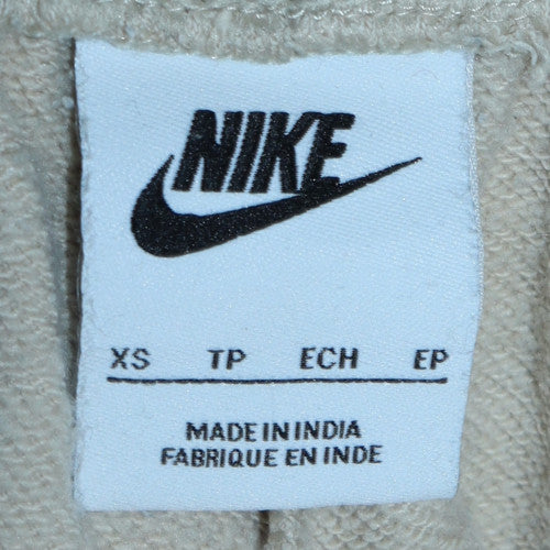 Nike Womens Beige XS Jogger Sweatpants Fleece Tapered Trousers