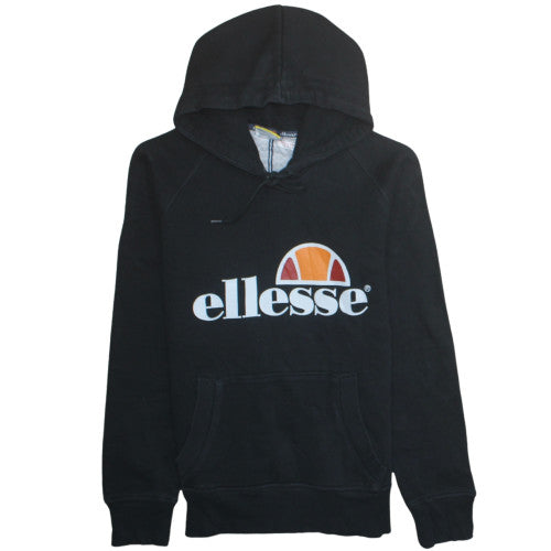 Ellesse Heritage Men's Black XS Pullover Hoodie with Logo Print
