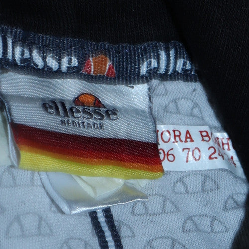 Ellesse Heritage Men's Black XS Pullover Hoodie with Logo Print