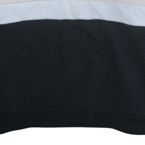 Fila Men's Beige & Black Colour Block Crew Sweatshirt L
