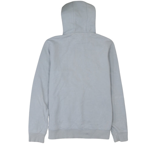 Napapijri Men's Grey Pullover Hoodie Size M Logo Fleece Sweatshirt