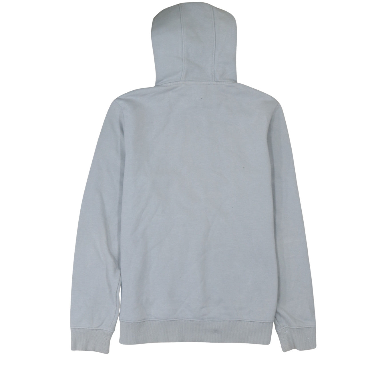 Napapijri Men's Grey Pullover Hoodie Size M Logo Fleece Sweatshirt