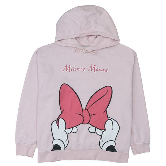 Disney Primark Women Pink Minnie Mouse Pullover Hoodie 2XL
