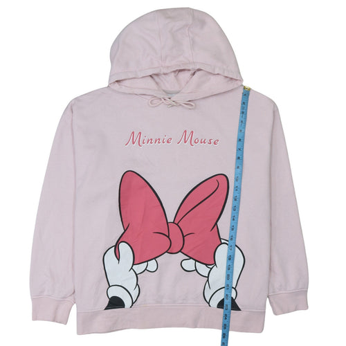Disney Primark Women Pink Minnie Mouse Pullover Hoodie 2XL