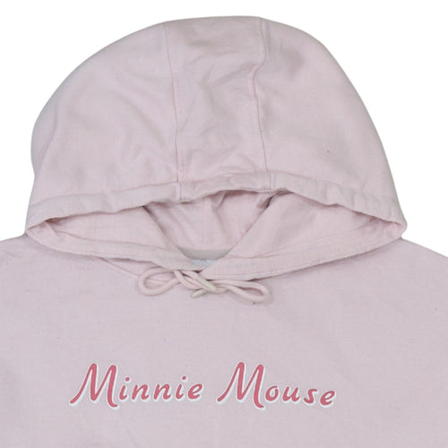 Disney Primark Women Pink Minnie Mouse Pullover Hoodie 2XL