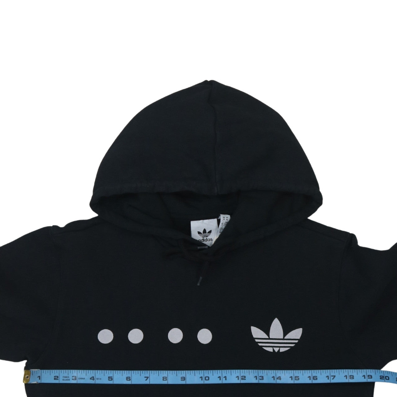 adidas Men's Black XS Pullover Hoodie Logo Fleece Sweatshirt