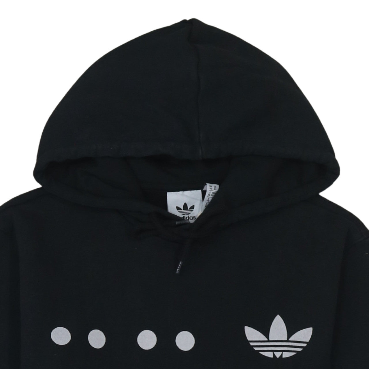 adidas Men's Black XS Pullover Hoodie Logo Fleece Sweatshirt