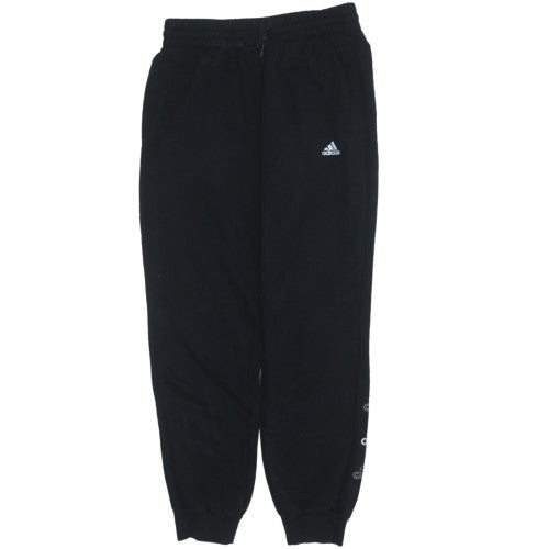Adidas Womens Black S Jogger Sweatpants with Logo