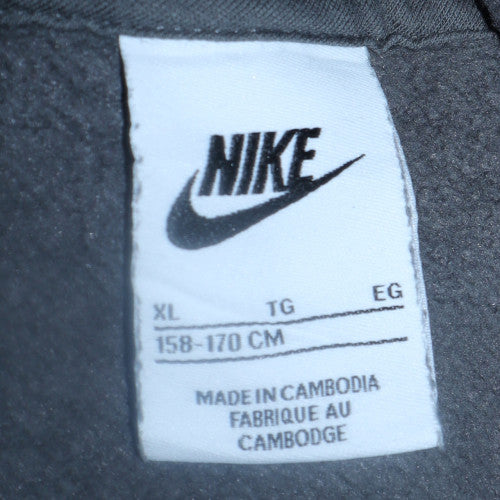 Nike Teens Black XL Pullover Fleece Hoodie with Logo
