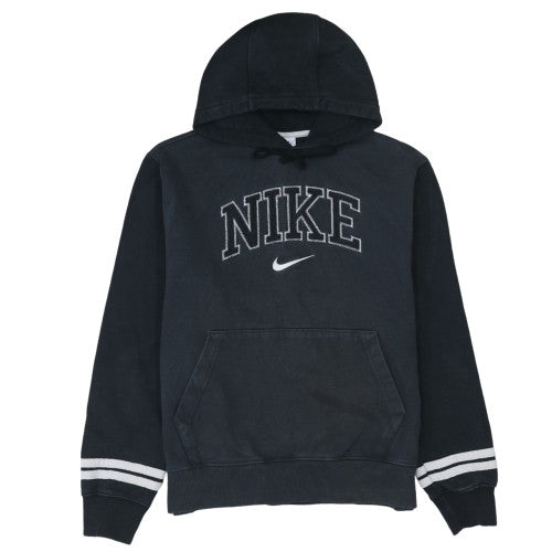 Nike Men's Black Embroidered Pullover Hoodie Medium