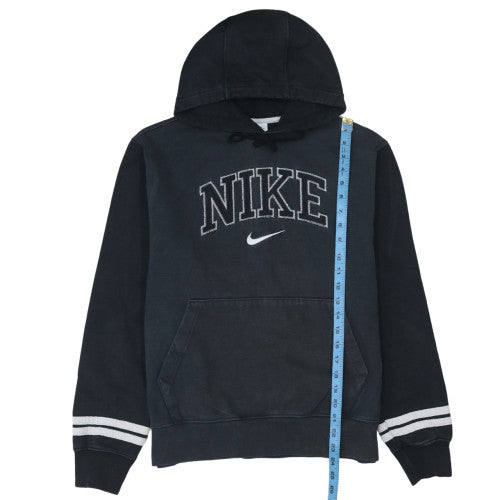 Nike Men's Black Embroidered Pullover Hoodie Medium