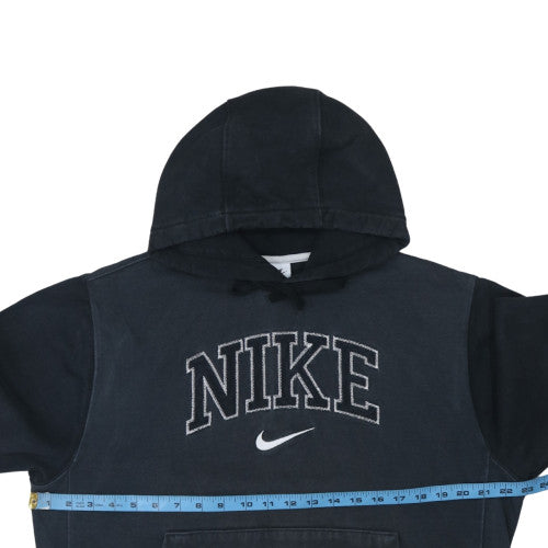 Nike Men's Black Embroidered Pullover Hoodie Medium