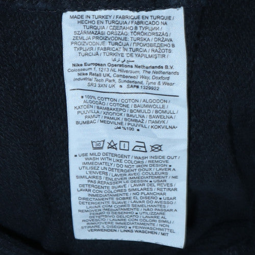 Nike Men's Black Embroidered Pullover Hoodie Medium