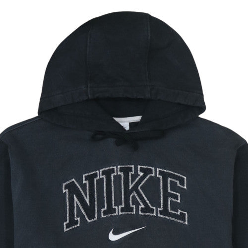 Nike Men's Black Embroidered Pullover Hoodie Medium