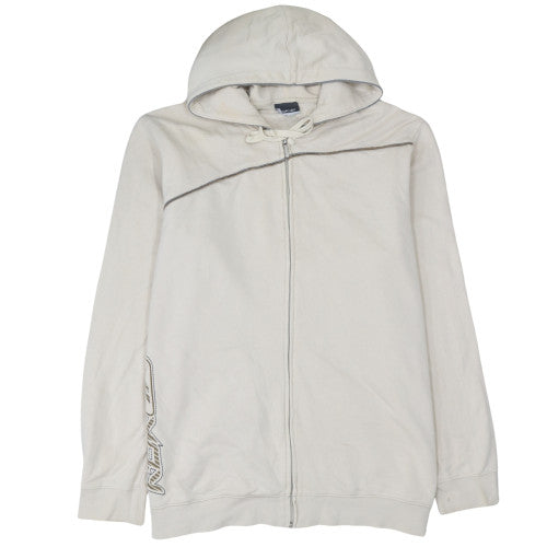 Reebok Men's Beige Full Zip Hoodie Size L Cotton Blend Casual