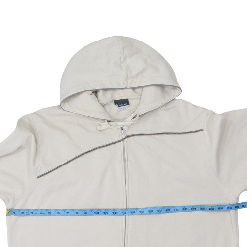 Reebok Men's Beige Full Zip Hoodie Size L Cotton Blend Casual