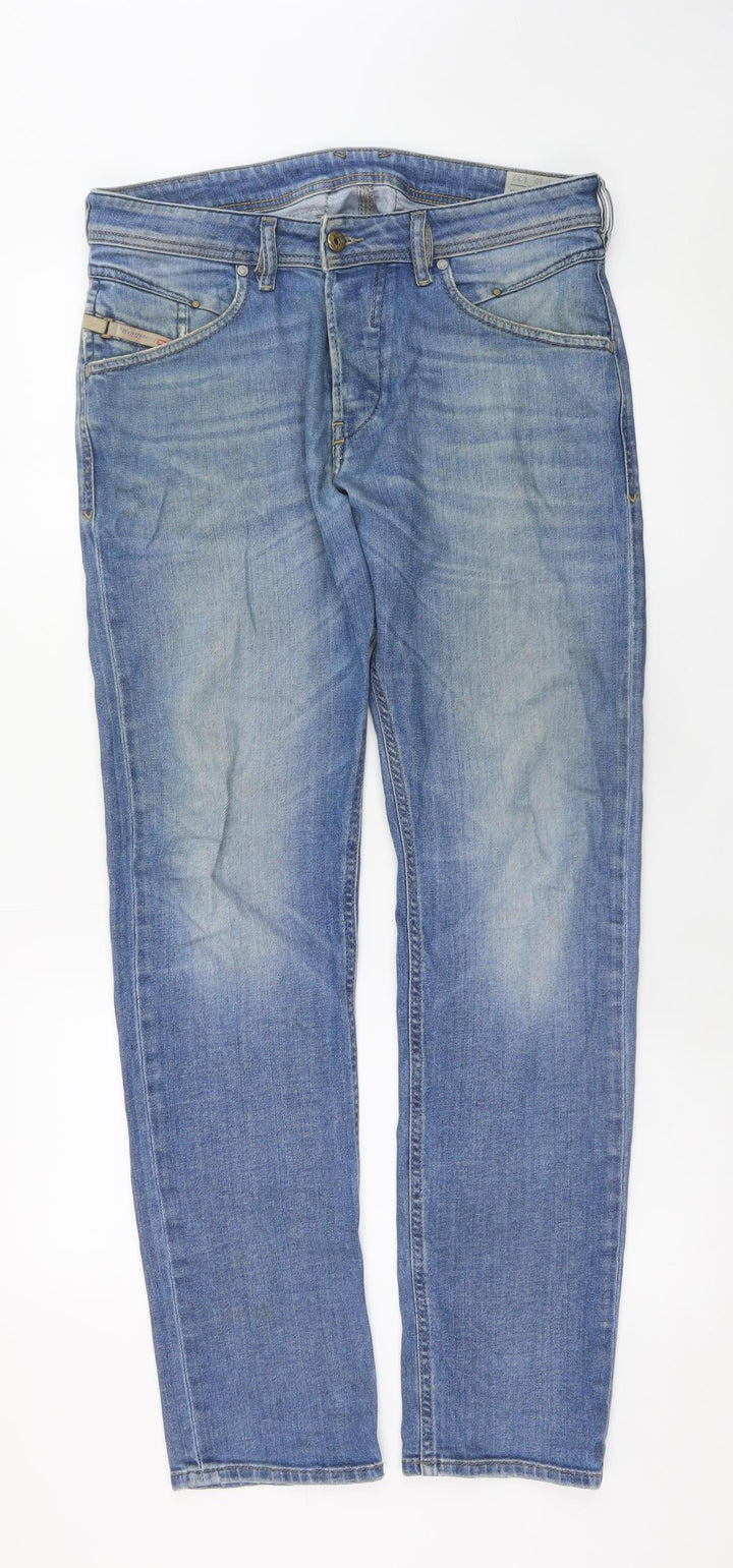 Diesel Men’s Blue Belther Slim Tapered Stretch Jeans W32 L32