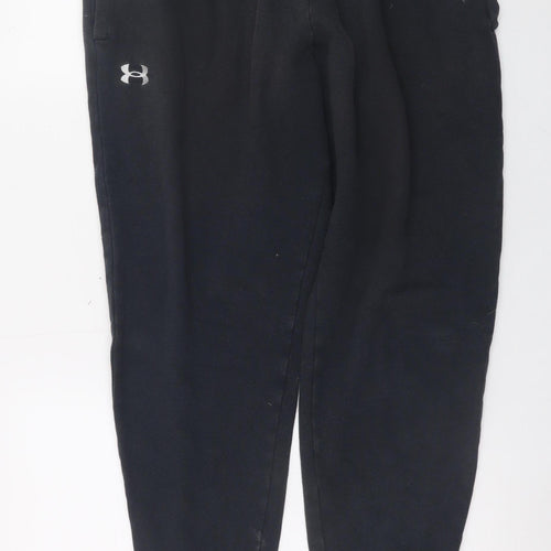Under Armour Men Black Fleece Jogger Trousers Size L