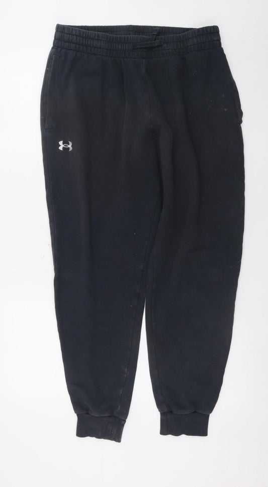 Under Armour Men Black Fleece Jogger Trousers Size L
