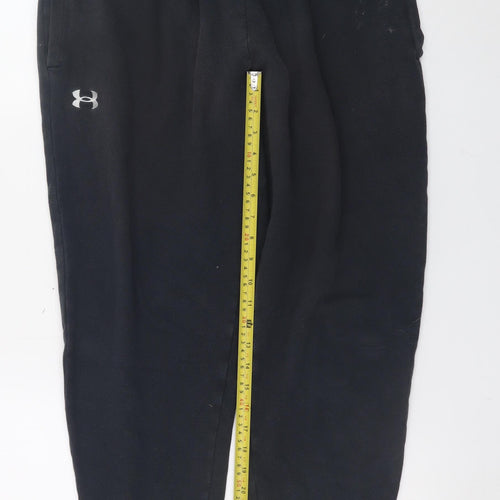 Under Armour Men Black Fleece Jogger Trousers Size L