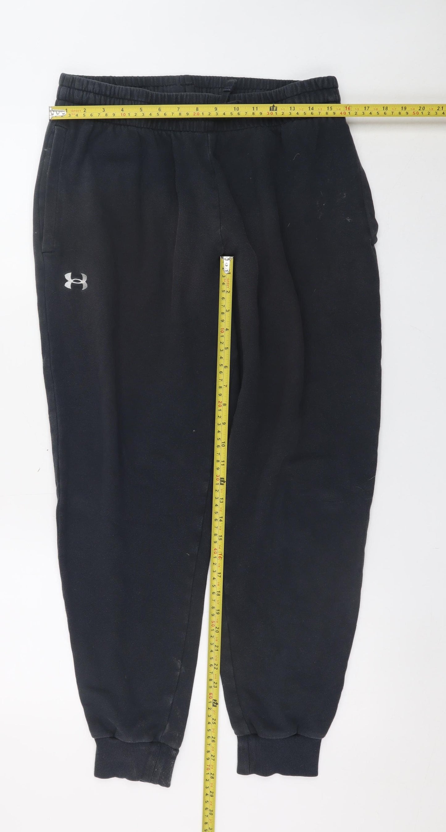 Under Armour Men Black Fleece Jogger Trousers Size L