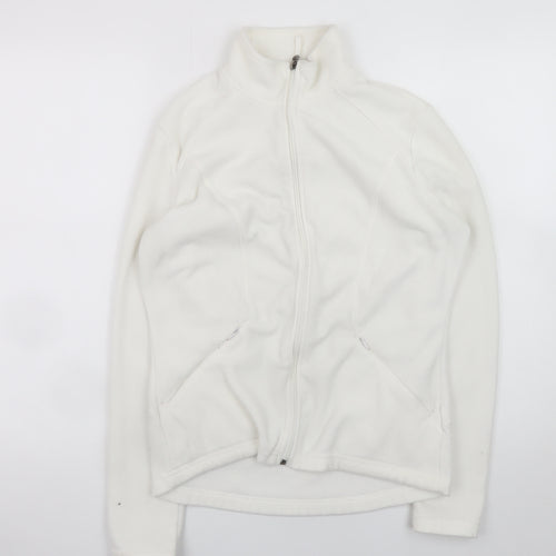 Marks and Spencer Women’s White Fleece Full Zip Jacket Size 10