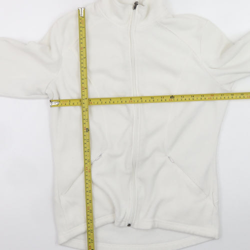 Marks and Spencer Women’s White Fleece Full Zip Jacket Size 10
