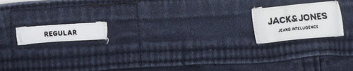 Jack & Jones Mens Blue Regular Fit Chino Shorts Size 32