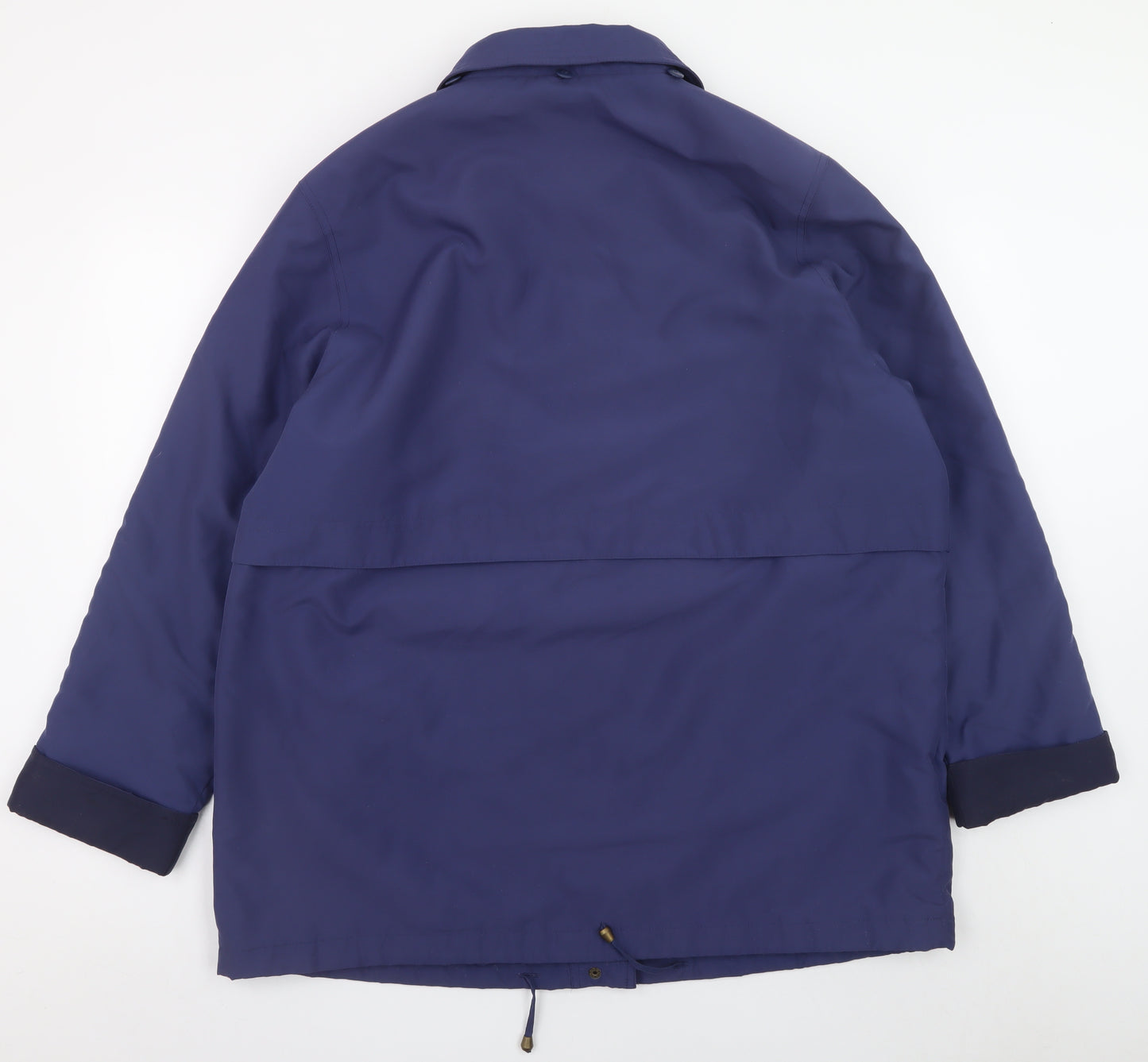 EWM Women Blue Size 18 Polyester Lined Mid-Length Parka Jacket
