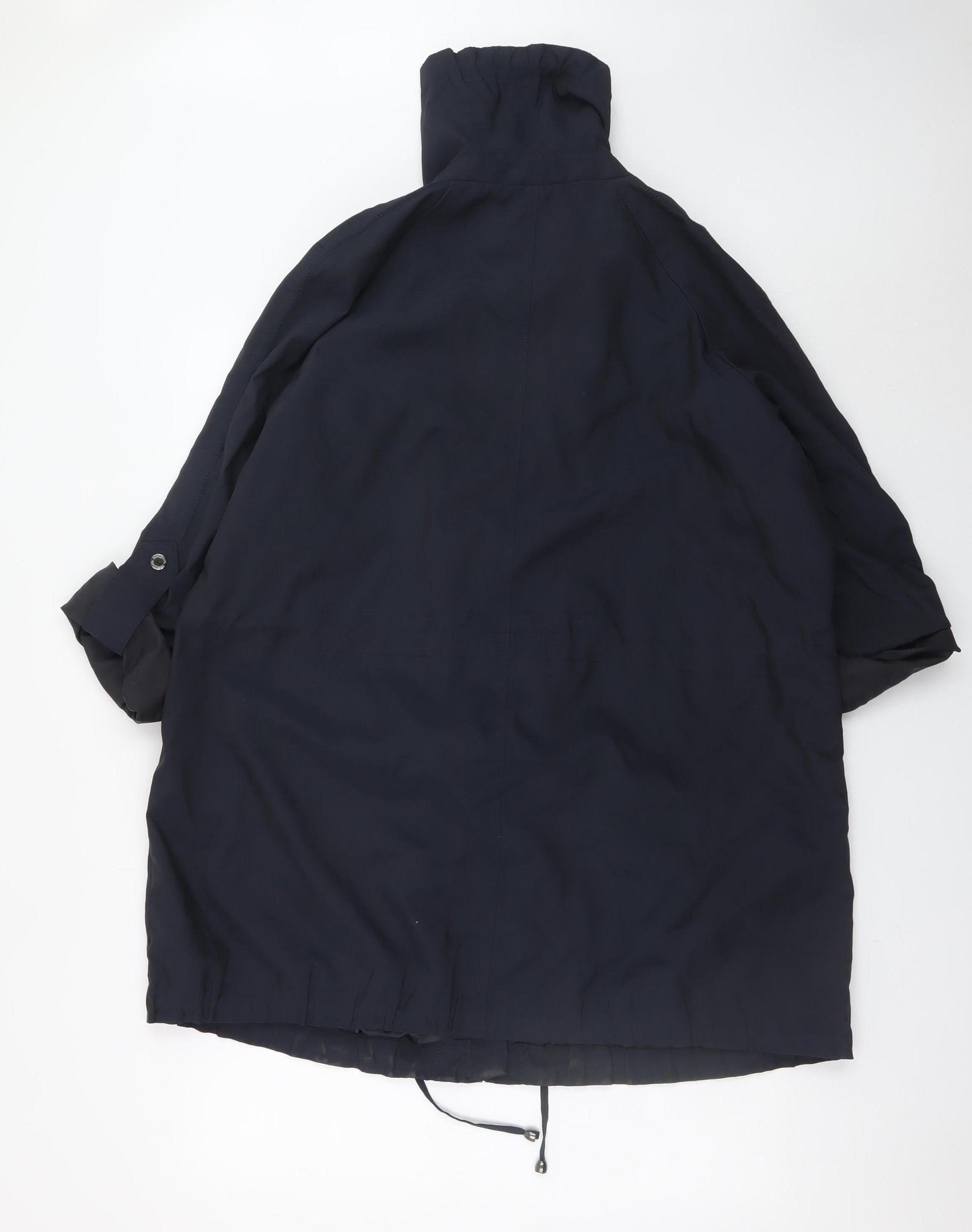 Marks and Spencer Women Blue Hooded Mid-Length Parka Jacket UK 18