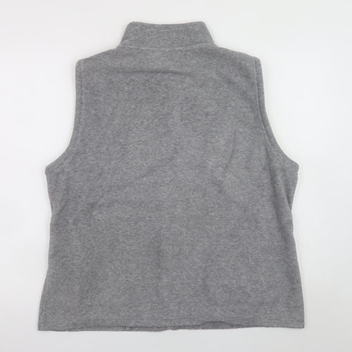 Isle Essentials Men's Grey Fleece Waistcoat XL Full Zip Bodywarmer