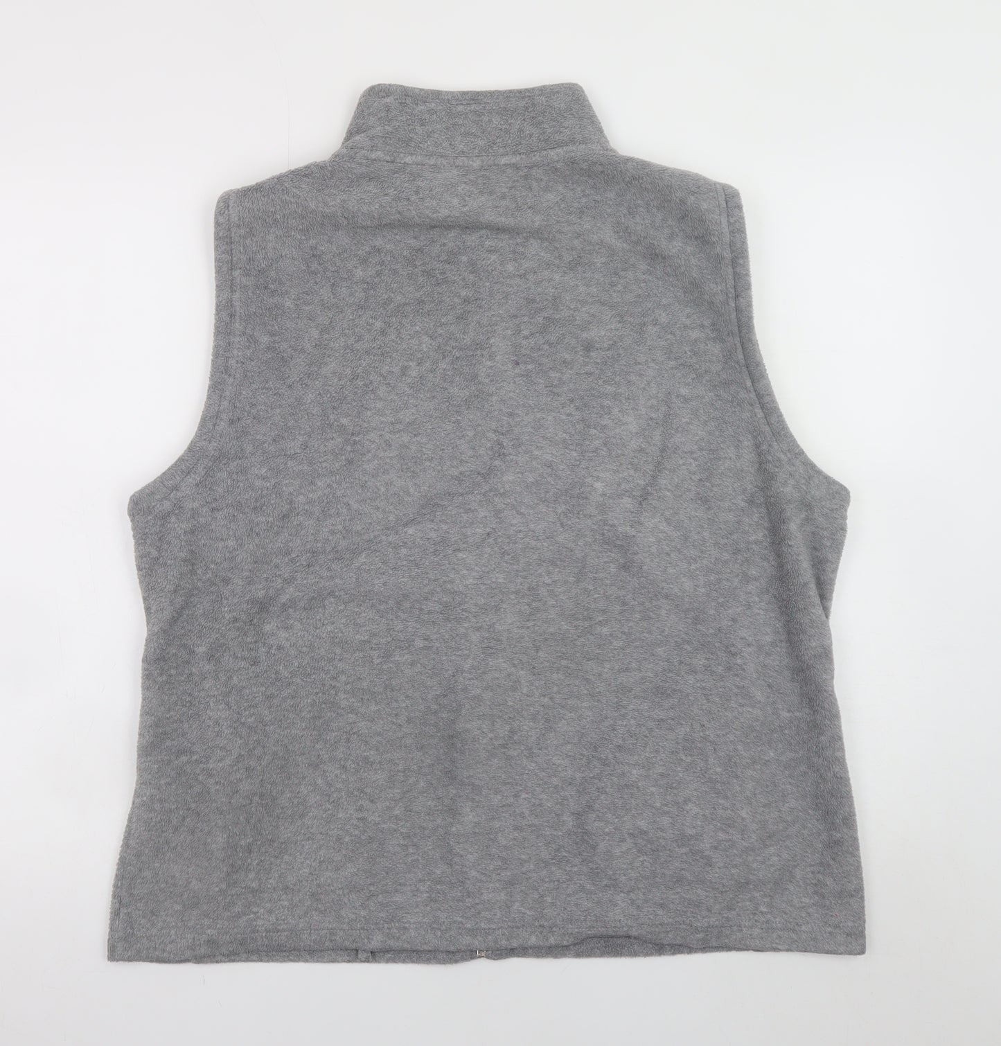 Isle Essentials Men's Grey Fleece Waistcoat XL Full Zip Bodywarmer
