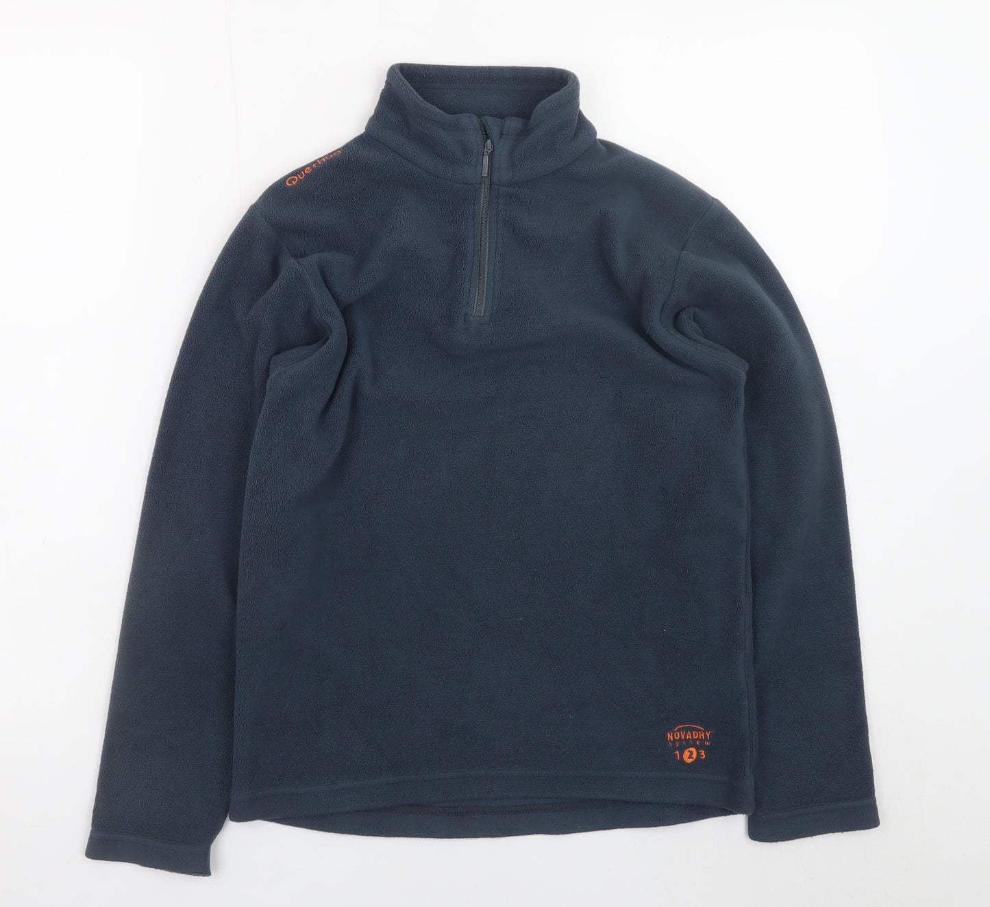 Quechua Boys Blue Fleece 1/4 Zip Hiking Jacket 12 Years