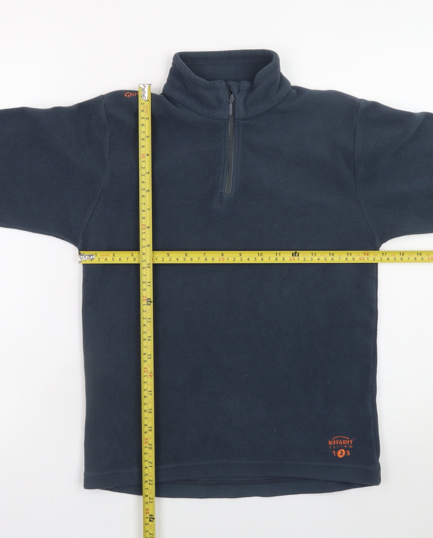 Quechua Boys Blue Fleece 1/4 Zip Hiking Jacket 12 Years