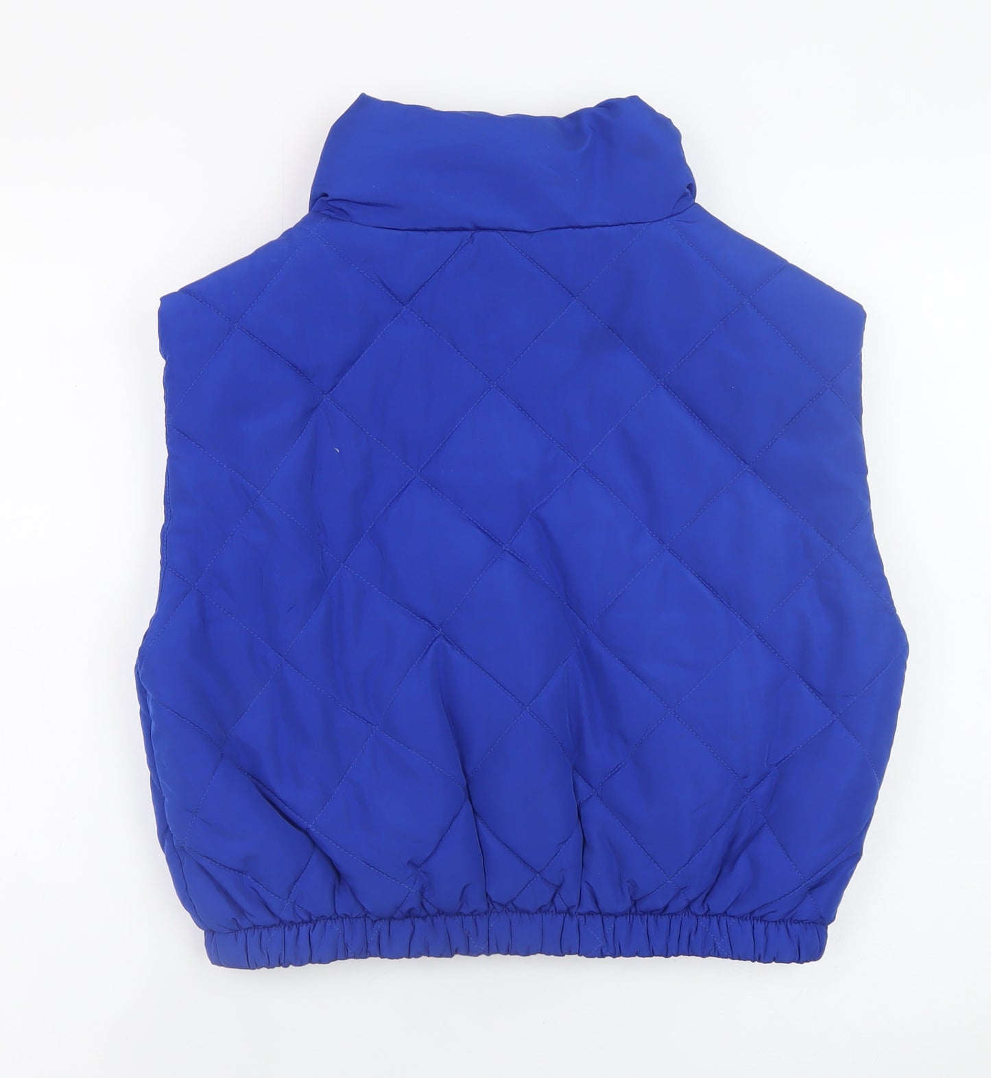 Simply Be Womens Blue Quilted Puffer Waistcoat Size 12