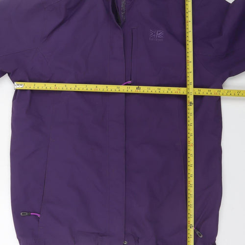 Karrimor Women's Purple Waterproof Hooded Parka Jacket Size 12
