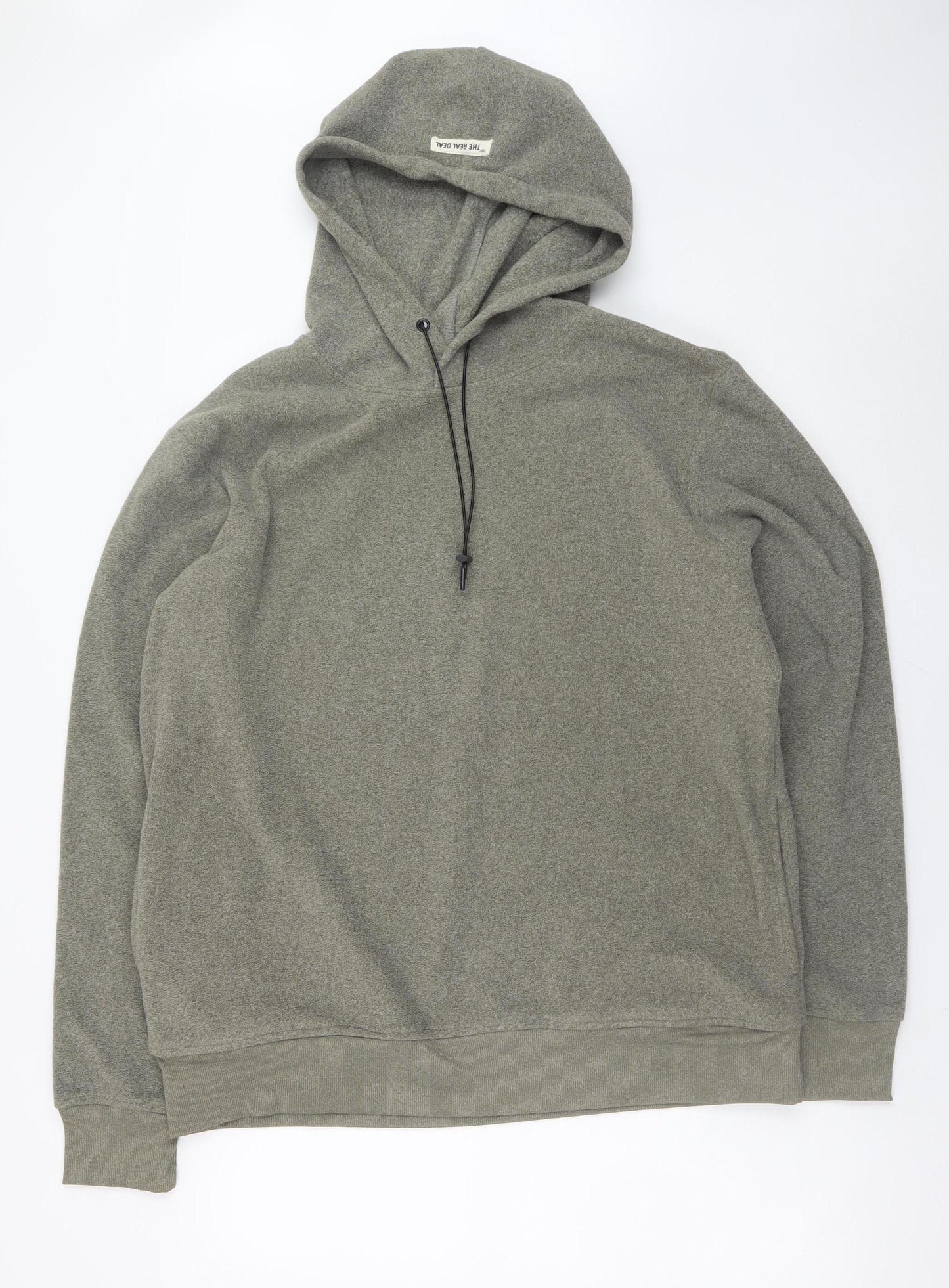 Livergy Men’s Green Pullover Hoodie XL Regular Fit Fleece