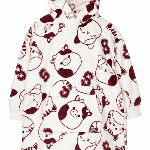 Marks and Spencer Girls Ivory Squishmallows Fleece Hooded Robe 13-14 Years