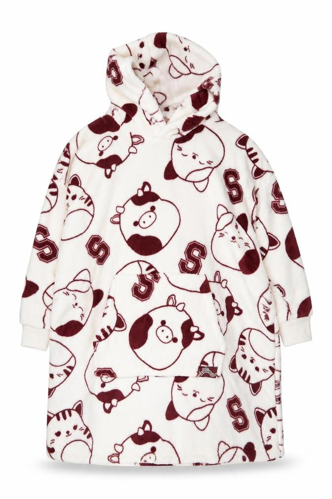 Marks and Spencer Girls Ivory Squishmallows Fleece Hooded Robe 13-14 Years