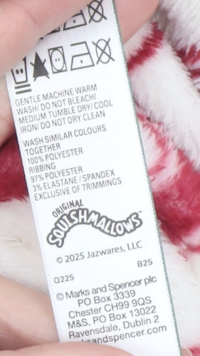 Marks and Spencer Girls Ivory Squishmallows Fleece Hooded Robe 13-14 Years