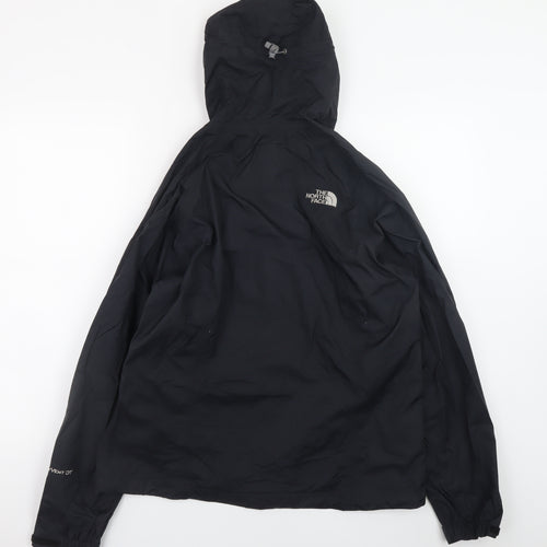 The North Face Womens Black Waterproof Hooded Rain Jacket Size M