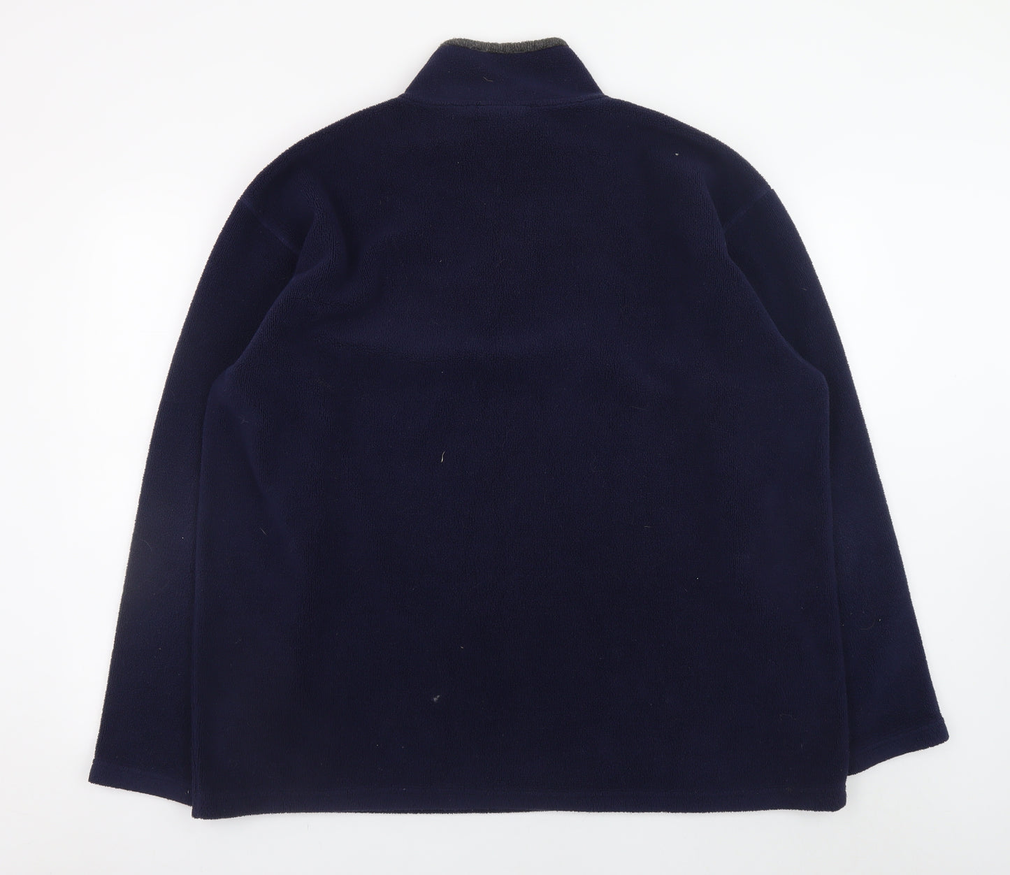 Next Men’s Blue Fleece 1/4 Zip Pullover Sweatshirt XL