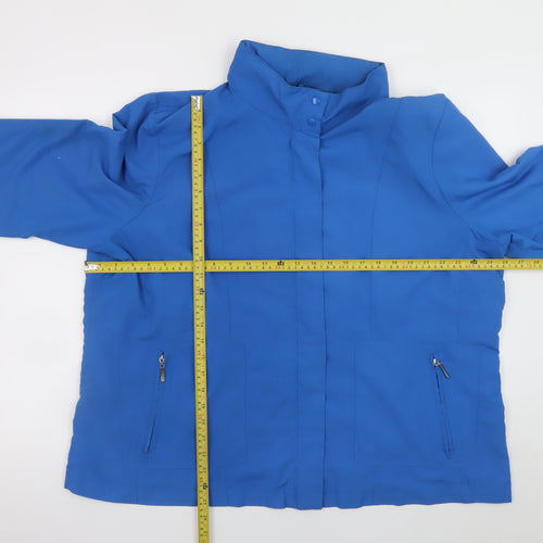 Damart Mens Blue XL Mid-Length Water Resistant Lined Jacket