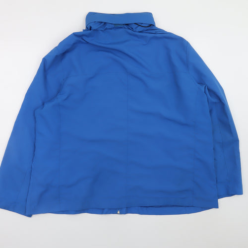 Damart Mens Blue XL Mid-Length Water Resistant Lined Jacket