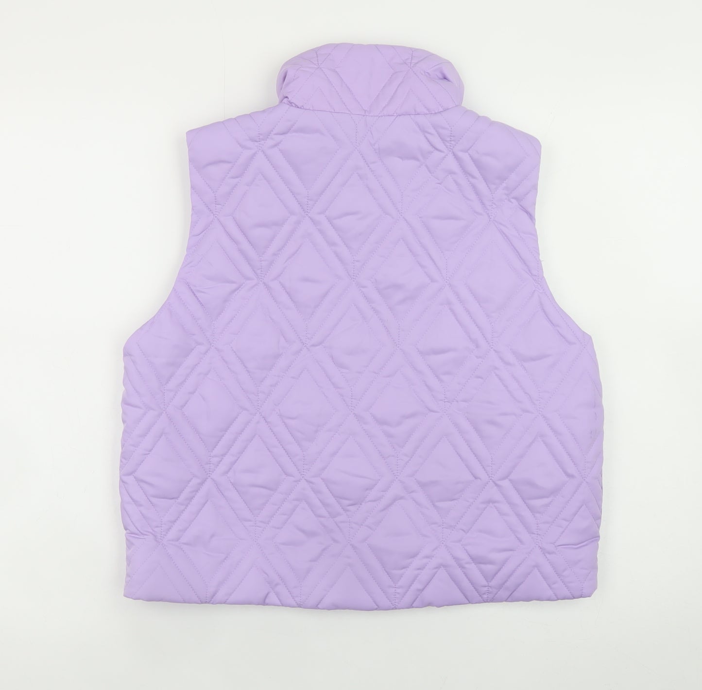 Primark Cares Women's Purple Quilted Waistcoat Size S Lightweight Gilet