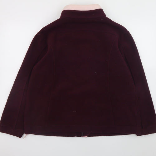 Marks and Spencer Women's Purple Fleece Jacket Size 16