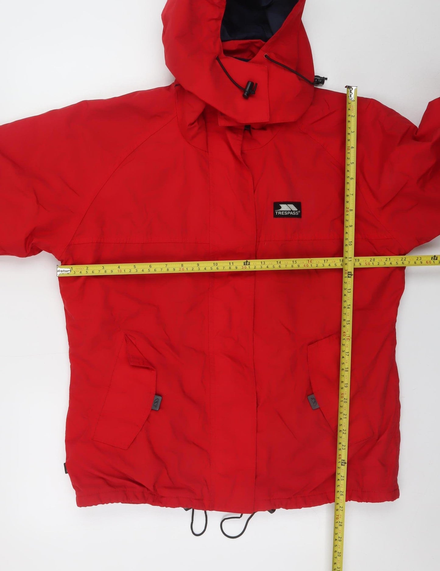 Trespass Women's Red Breathable Windproof Hooded Jacket Size 14/16